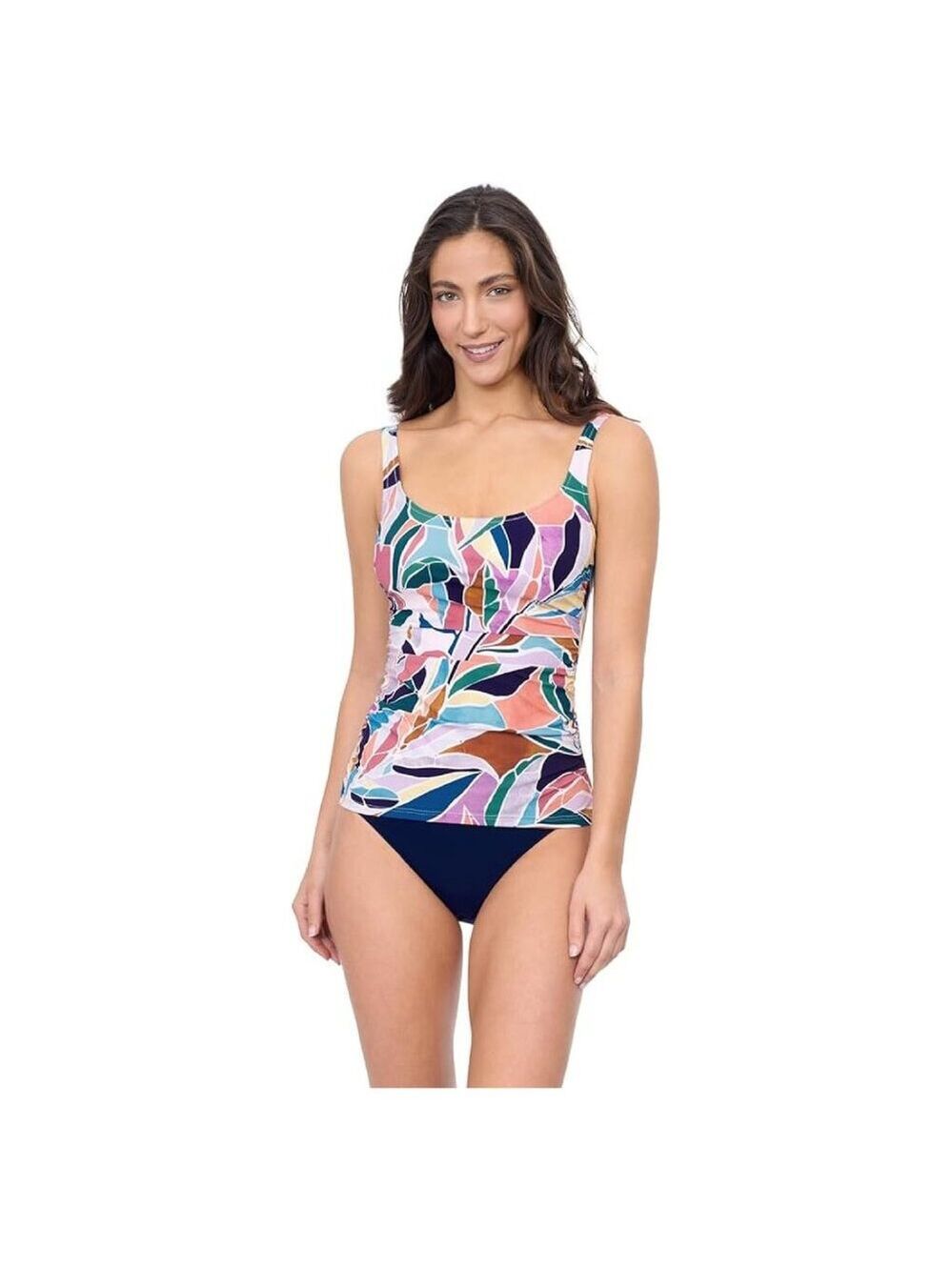 Profile by Gottex Women's Aura Square Neck D Cup Tankini 34D
